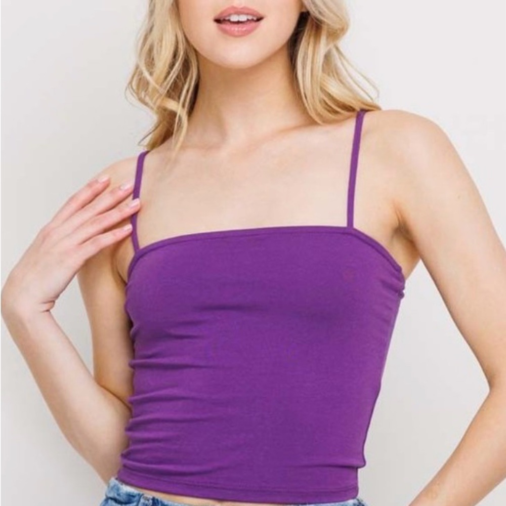 BETTER BE Purple EVERYDAY CAMI TANK TOP NWOT